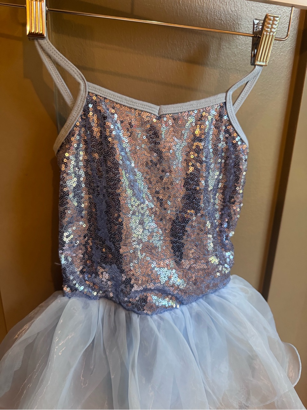 Sparkle Sequin Light Blue Girls' Party Dress